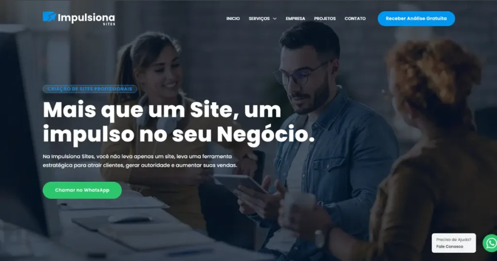 Contato com a Impulsiona Sites