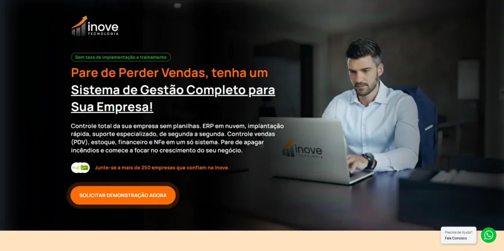 Landing Page Inove Tecnologia - Impulsiona Sites - Criação de Sites em Pelotas
