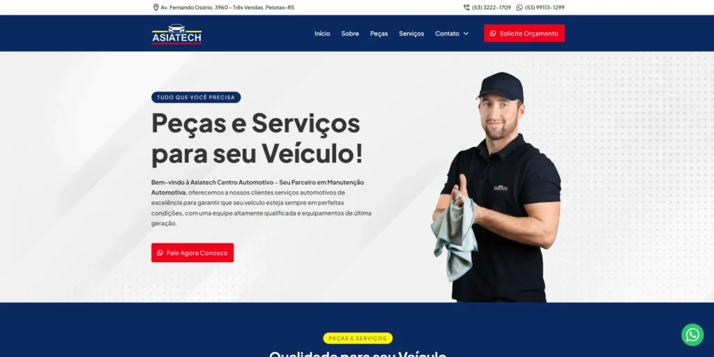 Site Asiatech Centro Automotivo