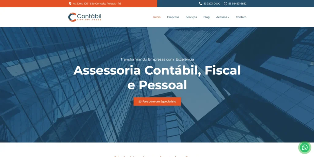 Site Contabil Assessoria Contábil, Fiscal e Pessoal