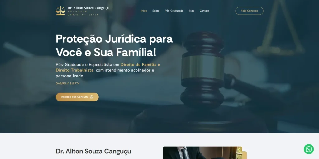 Site Dr Ailton Souza Canguçu