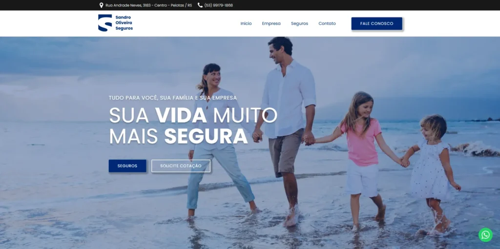 Site Sandro Oliveira Corretora de Seguros